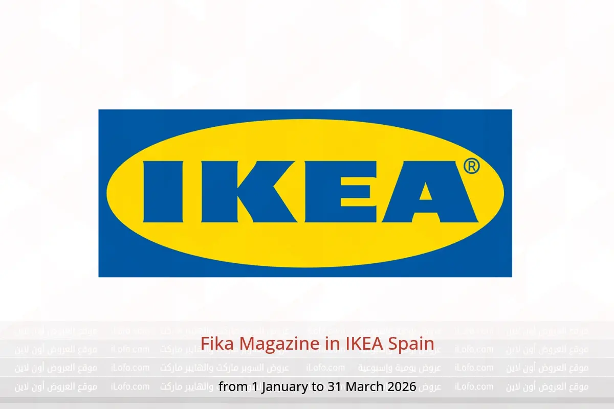IKEA Spain Offers from 1 January to 31 March 2026 Fika Magazine - IKEA - Spain - 1 January 2026 – 31 March 2026 - Page 1