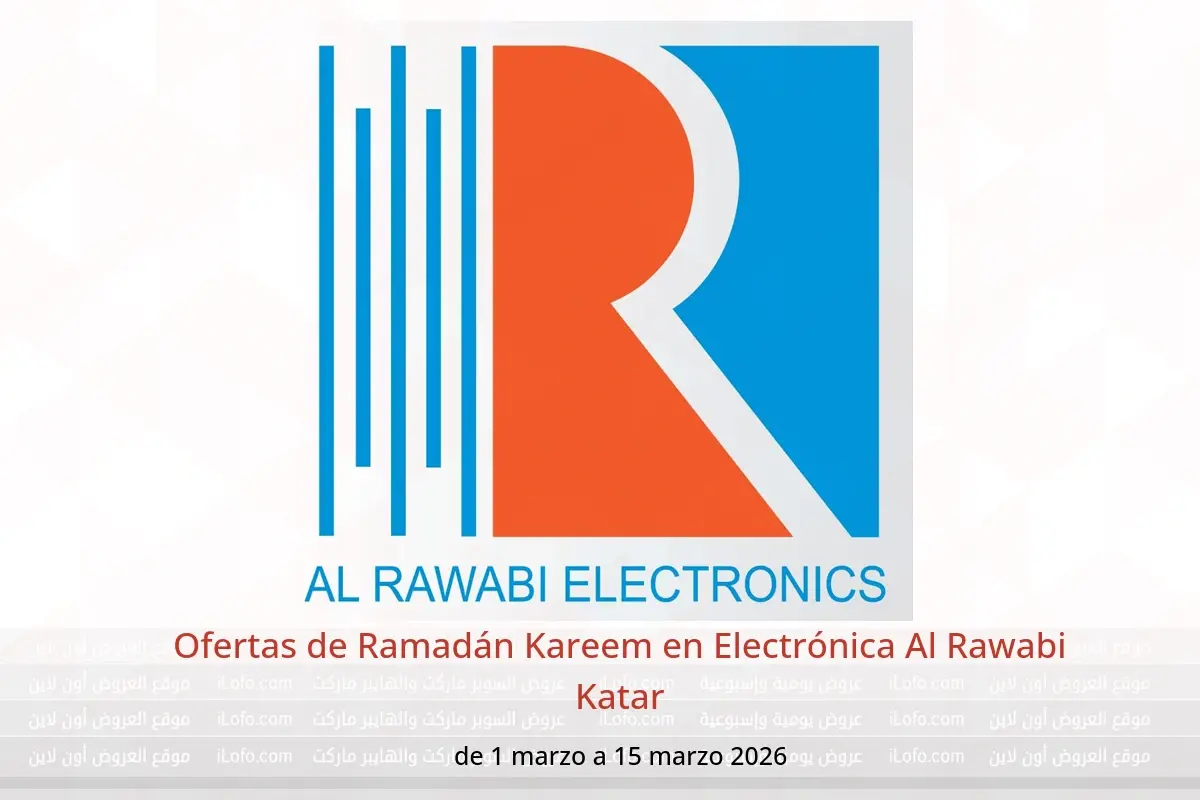 Ofertas de Electrónica Al Rawabi Katar de 1 a 15 marzo 2026 Ofertas de Ramadán Kareem - Electrónica Al Rawabi - Katar - 1 marzo 2026 – 15 marzo 2026 - Página 1