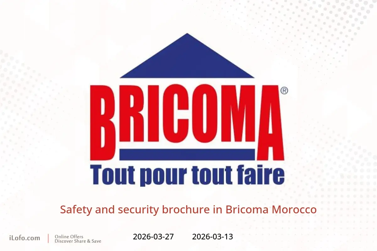 Bricoma Morocco offers from 13 to 27 March 2026 Safety and security brochure - Bricoma - Morocco - 13 March 2026 – 27 March 2026 - Page 1