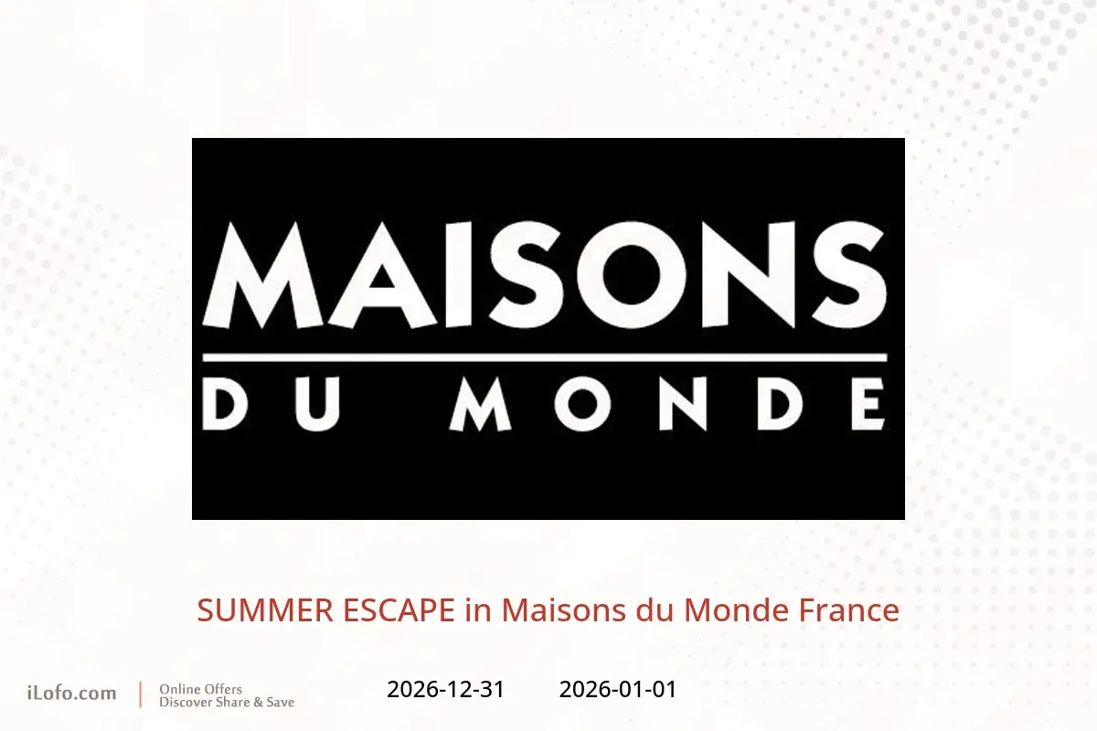 Maisons du Monde France offers from 1 January to 31 December 2026 SUMMER ESCAPE - Maisons du Monde - France - 1 January 2026 – 31 December 2026 - Page 1