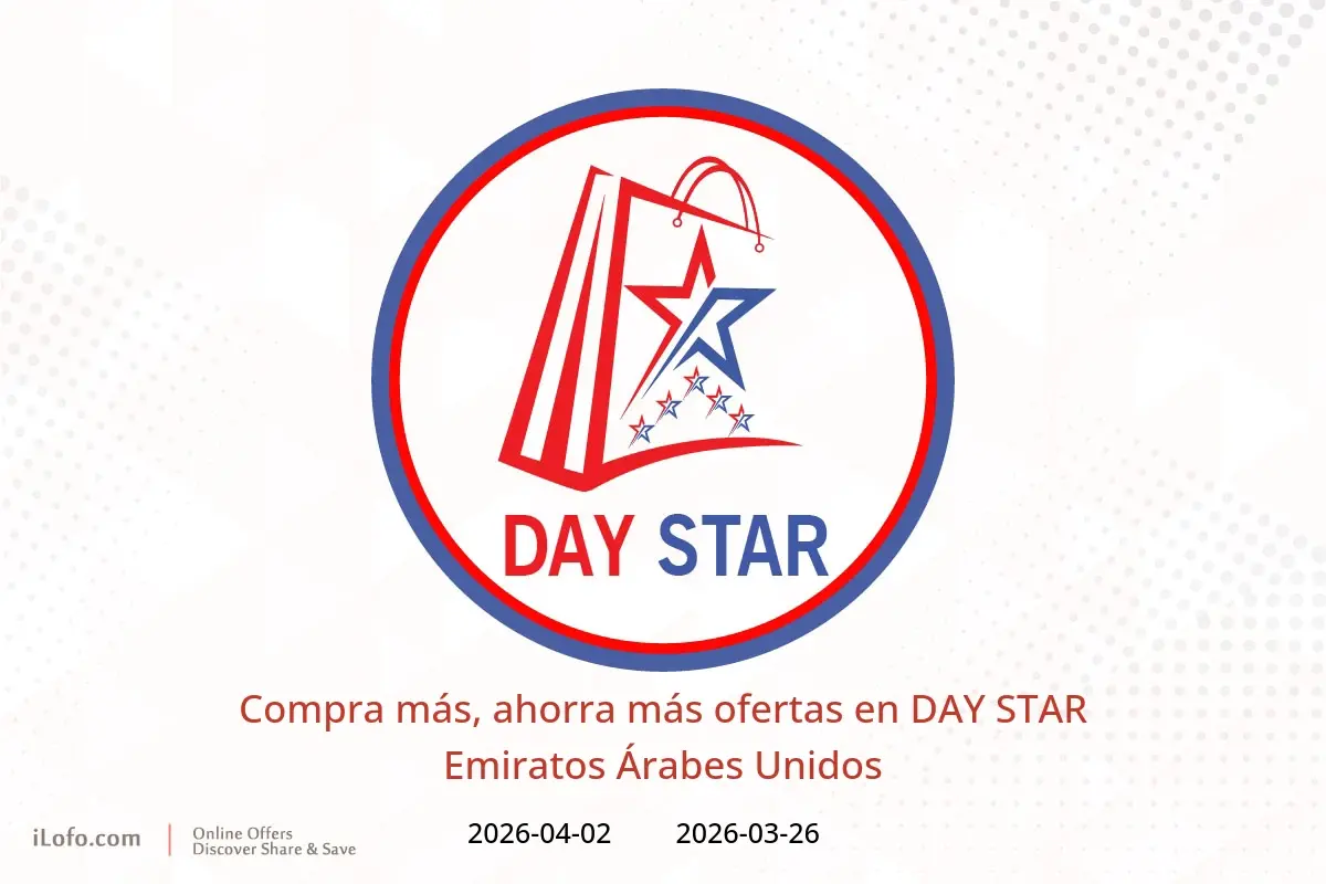 Ofertas de DAY STAR Emiratos Árabes Unidos de 26 marzo a 2 abril 2026 Compra más, ahorra más ofertas - DAY STAR - Emiratos Árabes Unidos - 26 marzo 2026 – 2 abril 2026 - Página 1