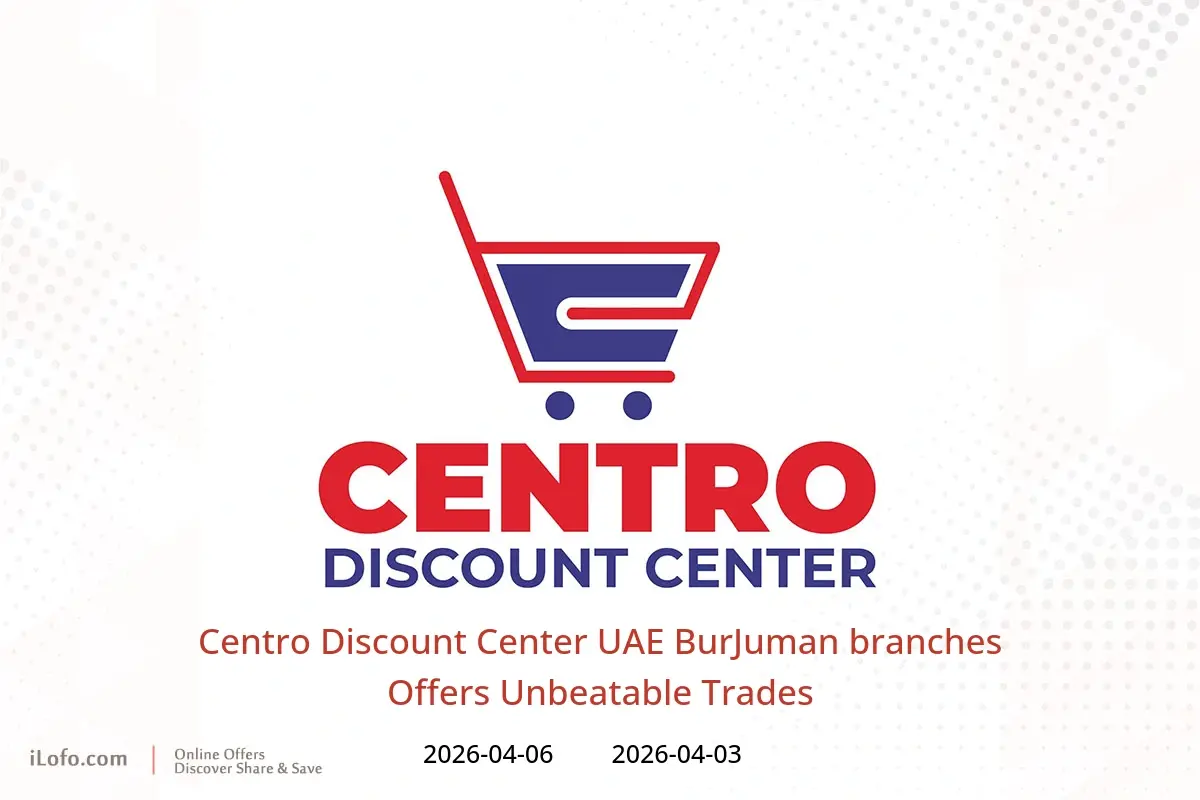 Centro Discount Center offers in BurJuman from 3 to 6 April 2026 Unbeatable Trades