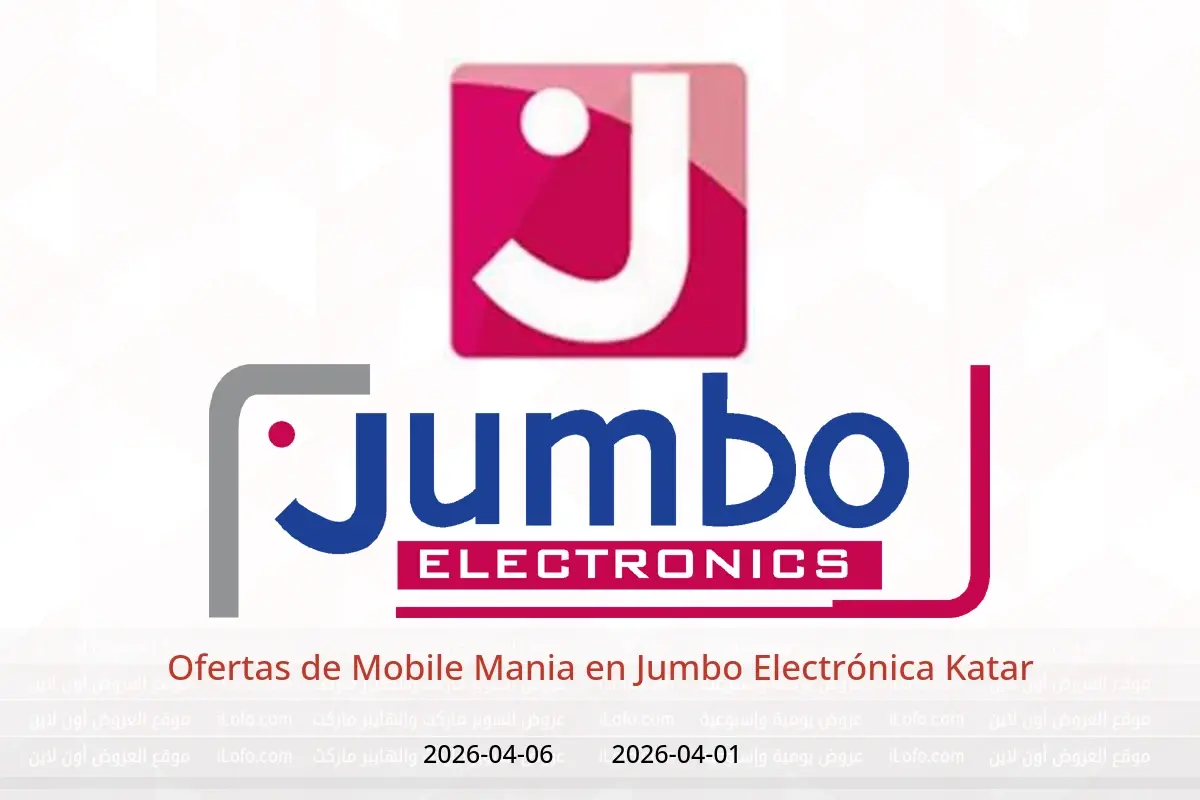 Ofertas de Jumbo Electrónica Katar de 1 a 6 abril 2026 Ofertas de Mobile Mania - Jumbo Electrónica - Katar - 1 abril 2026 – 6 abril 2026 - Página 1