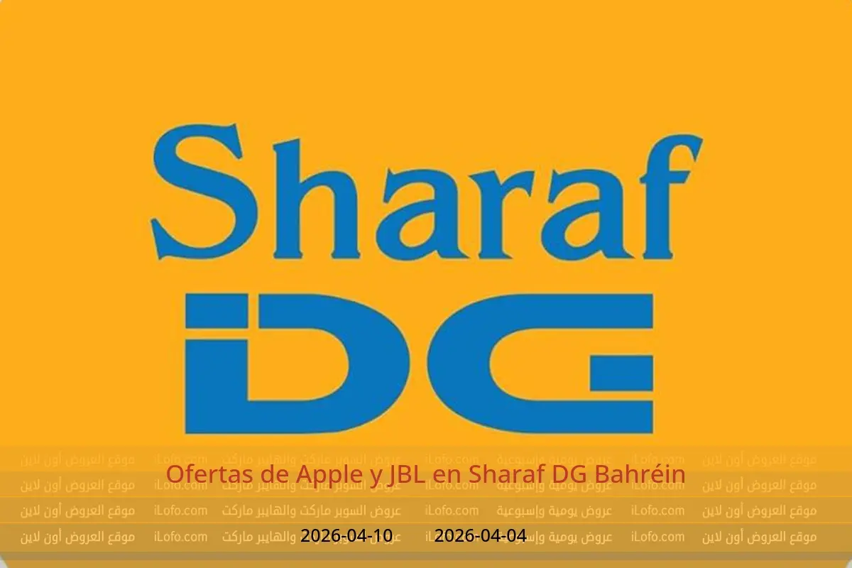 Ofertas de Sharaf DG Bahréin de 4 a 10 abril 2026 Ofertas de Apple y JBL - Sharaf DG - Bahréin - 4 abril 2026 – 10 abril 2026 - Página 1