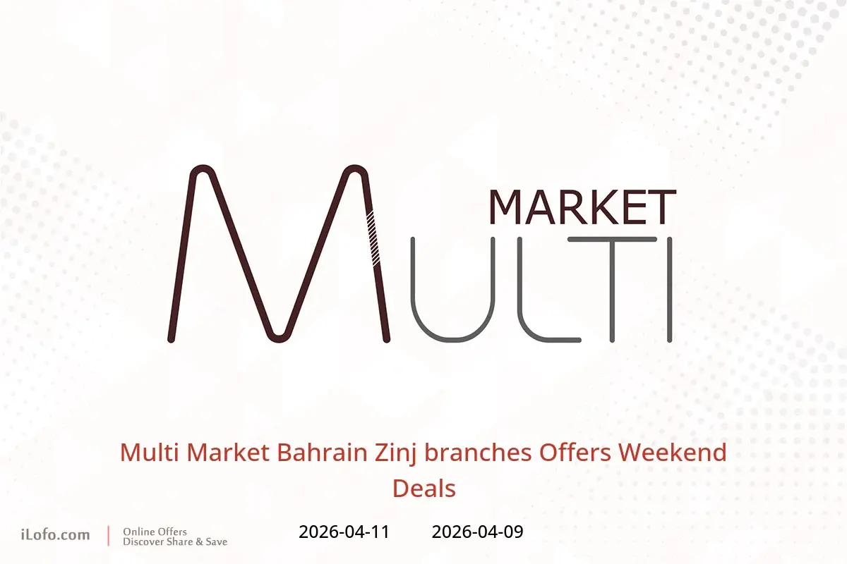 Multi Market Bahrain offers in Zinj from 9 to 11 April 2026 Weekend Deals - Multi Market - Bahrain - 9 April 2026 – 11 April 2026 - Page 1