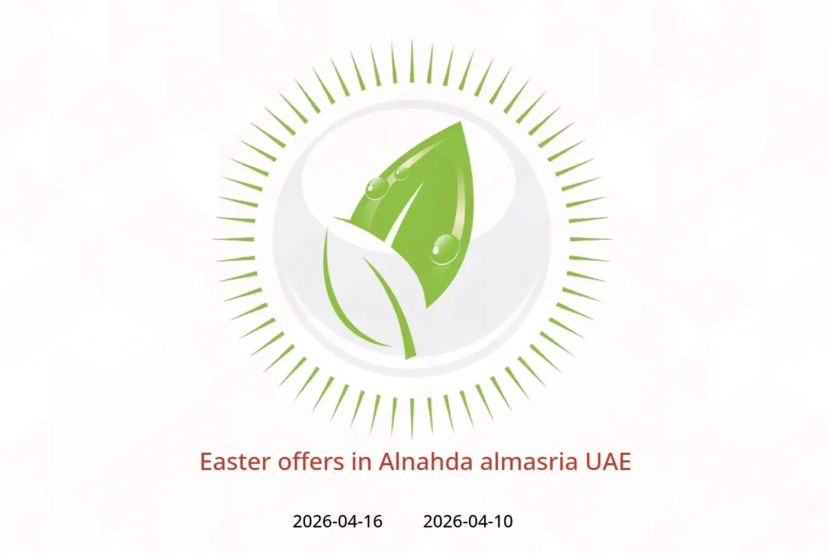 Alnahda almasria UAE offers from 10 to 16 April 2026 Easter offers - Alnahda almasria - UAE - 10 April 2026 – 16 April 2026 - Page 1