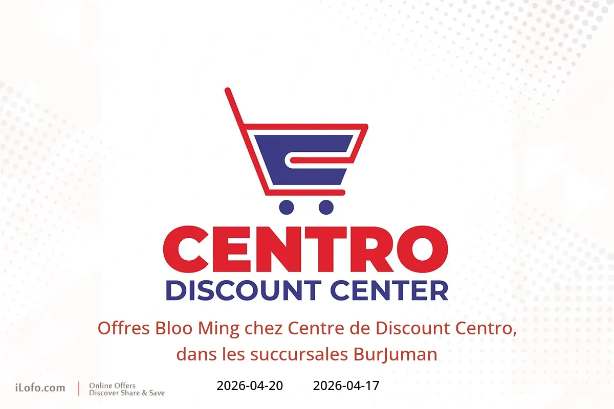 Offres Centre de Discount Centro BurJuman de 17 à 20 avril 2026 Offres Bloo Ming - Centre de Discount Centro - Émirats arabes unis - 17 avril 2026 – 20 avril 2026 - Page 1