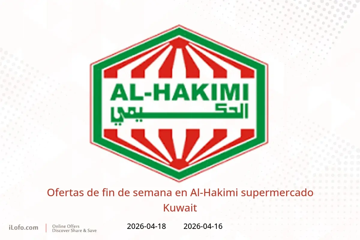 Ofertas de Al-Hakimi supermercado Kuwait de 16 a 18 abril 2026 Ofertas de fin de semana - Al-Hakimi - Kuwait - 16 abril 2026 – 18 abril 2026 - Página 1