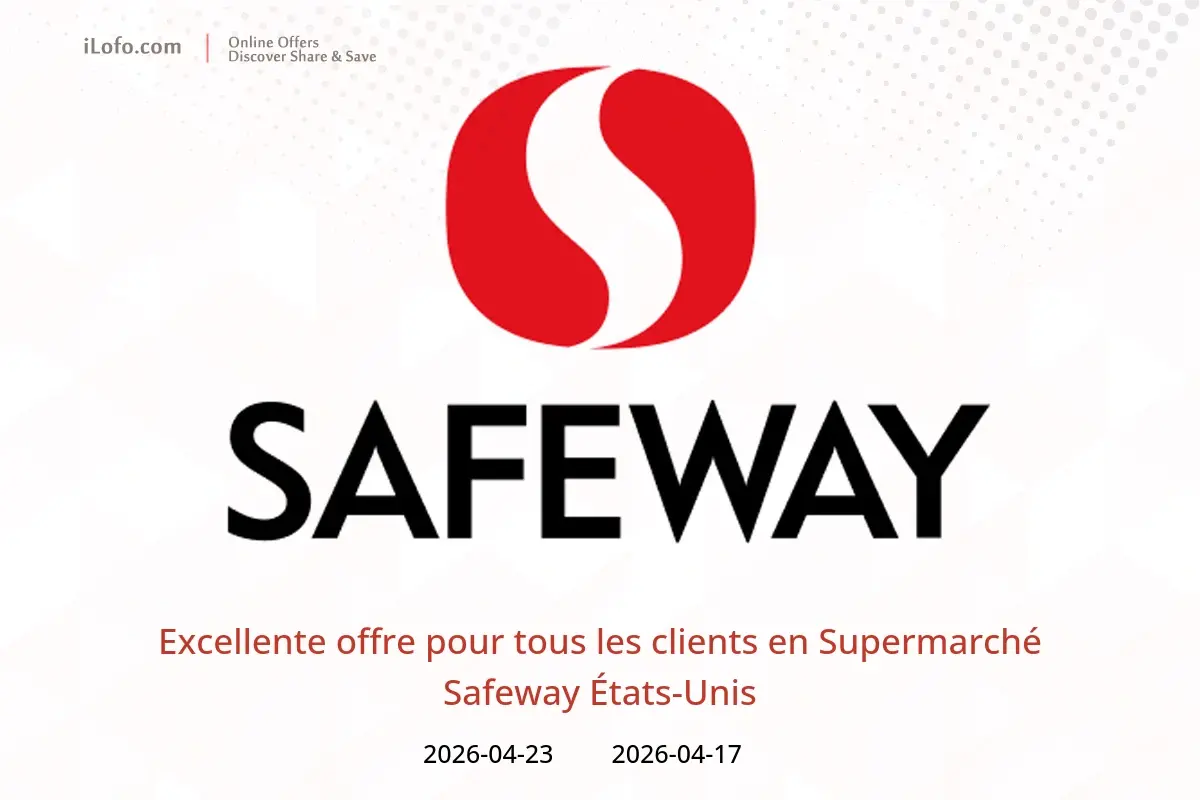 Offres Supermarché Safeway États-Unis de 17 à 23 avril 2026 Excellente offre pour tous les clients - Supermarché Safeway - États-Unis - 17 avril 2026 – 23 avril 2026 - Page 1