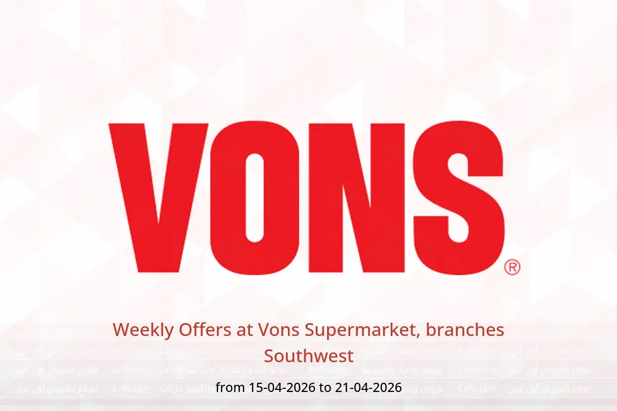 Vons Supermarket offers in Southwest from 15 to 21 April 2026 Weekly Offers - Vons Supermarket - USA - 15 April 2026 – 21 April 2026 - Page 1