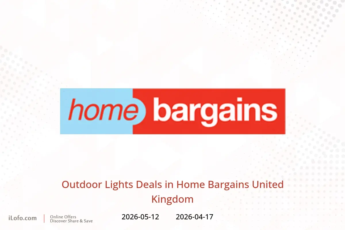 Home Bargains United Kingdom offers from 17 April to 12 May 2026 Outdoor Lights Deals - Home Bargains - United Kingdom - 17 April 2026 – 12 May 2026 - Page 1