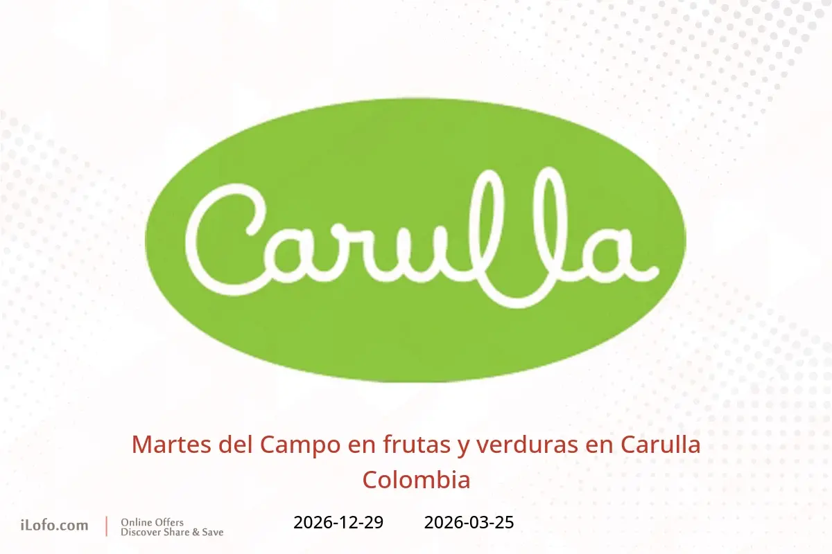 Ofertas de Carulla Colombia de 25 marzo a 29 diciembre 2026 Martes del Campo en frutas y verduras - Carulla - Colombia - 25 marzo 2026 – 29 diciembre 2026 - Página 1