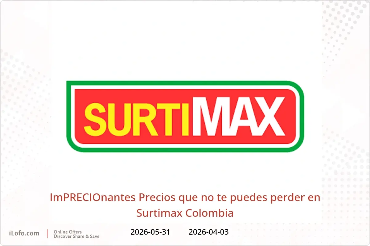 Ofertas de Surtimax Colombia de 3 abril a 31 mayo 2026 ImPRECIOnantes Precios que no te puedes perder - Surtimax - Colombia - 3 abril 2026 – 31 mayo 2026 - Página 1