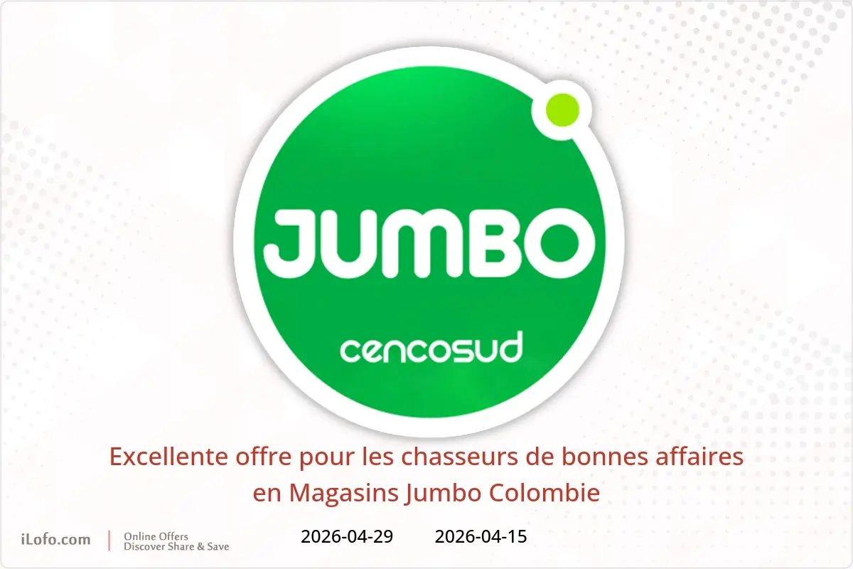 Offres Magasins Jumbo Colombie de 15 à 29 avril 2026 Excellente offre pour les chasseurs de bonnes affaires - Magasins Jumbo - Colombie - 15 avril 2026 – 29 avril 2026 - Page 1