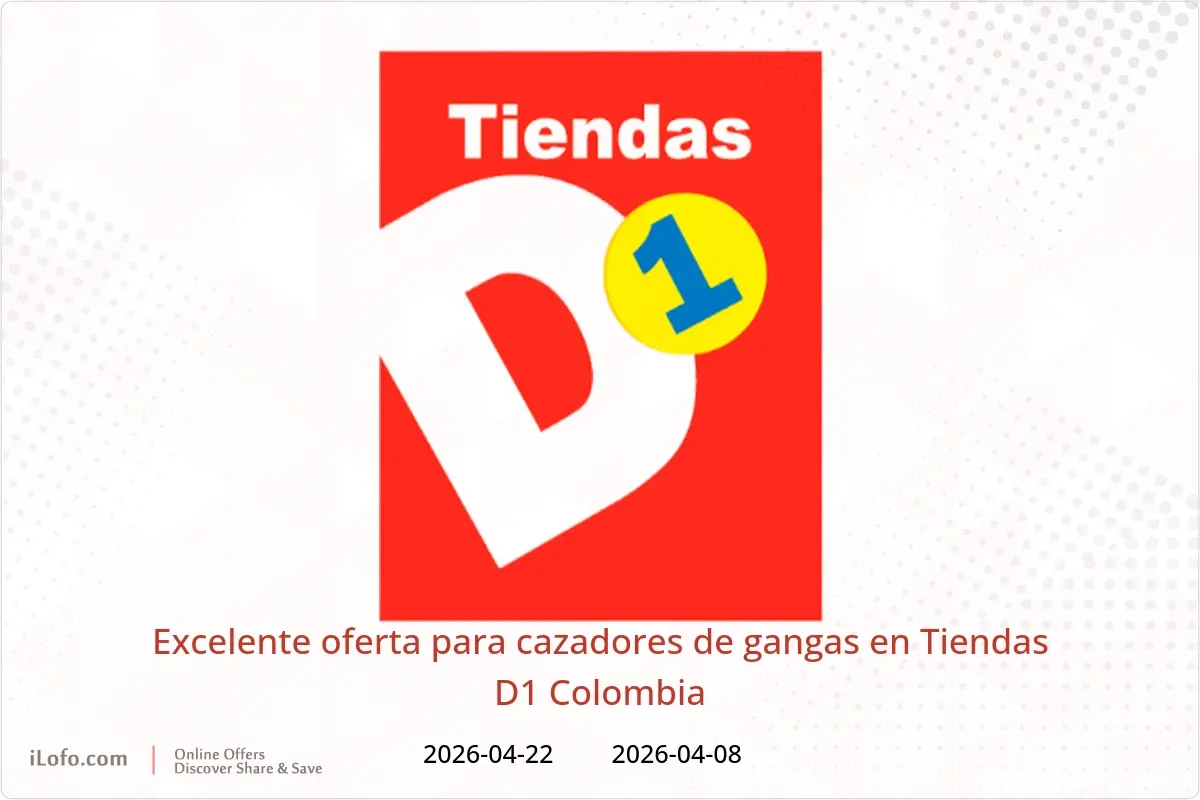 Ofertas de Tiendas D1 Colombia de 8 a 22 abril 2026 Excelente oferta para cazadores de gangas - Tiendas D1 - Colombia - 8 abril 2026 – 22 abril 2026 - Página 1