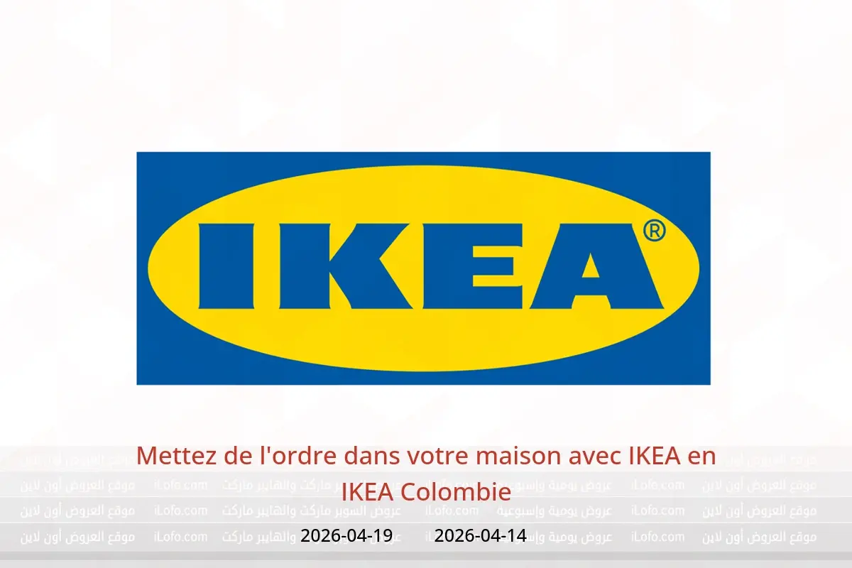 Offres IKEA Colombie de 14 à 19 avril 2026 Mettez de l'ordre dans votre maison avec IKEA - IKEA - Colombie - 14 avril 2026 – 19 avril 2026 - Page 1