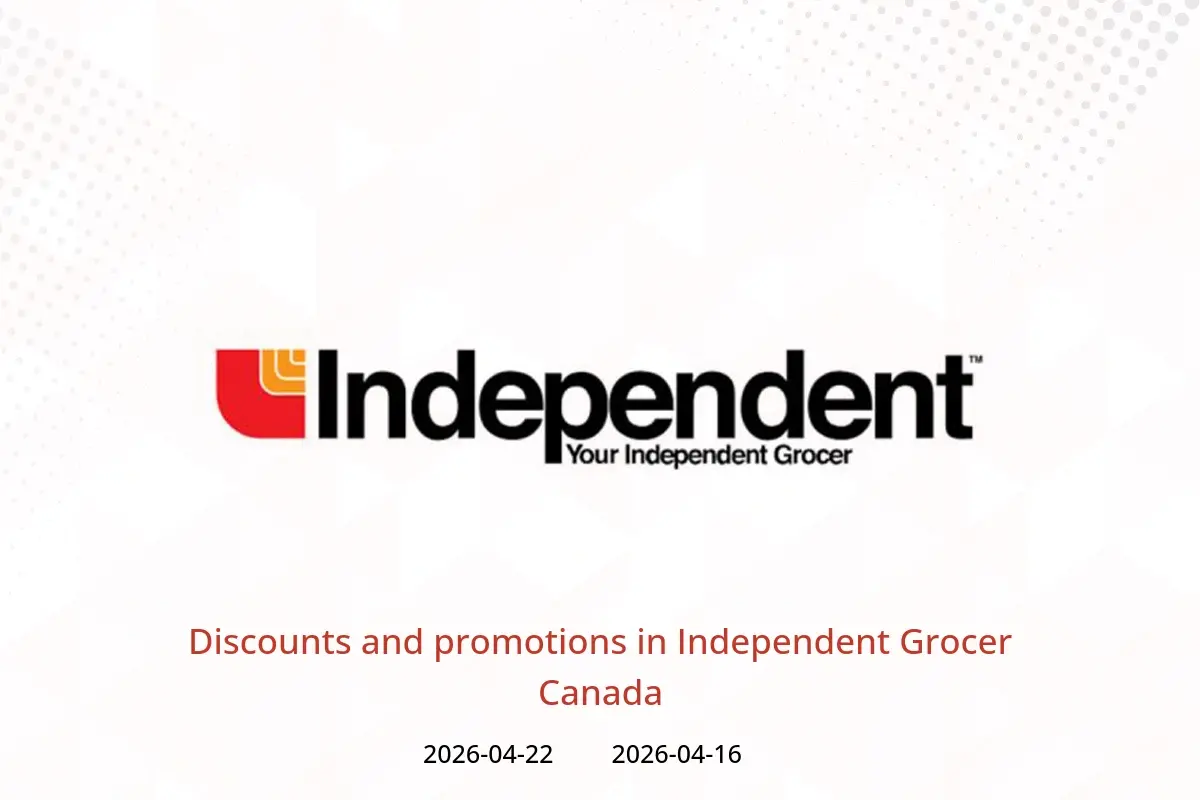 Independent Grocer Canada offers from 16 to 22 April 2026 Discounts and promotions - Independent Grocer - Canada - 16 April 2026 – 22 April 2026 - Page 1