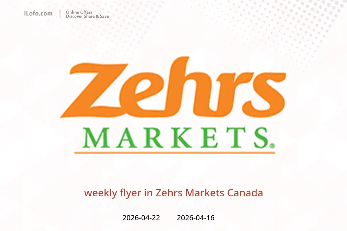 Zehrs Markets Canada offers from 16 to 22 April 2026 weekly flyer - Zehrs Markets - Canada - 16 April 2026 – 22 April 2026 - Page 1