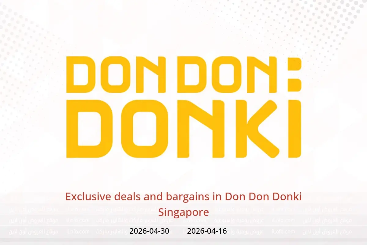 Don Don Donki Singapore offers from 16 to 30 April 2026 Exclusive deals and bargains - Don Don Donki - Singapore - 16 April 2026 – 30 April 2026 - Page 1