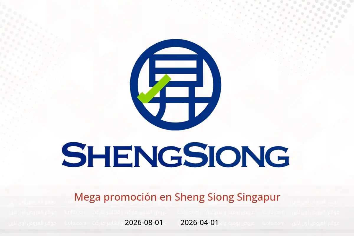 Ofertas de Sheng Siong Singapur de 1 abril a 1 agosto 2026 Mega promoción - Sheng Siong - Singapur - 1 abril 2026 – 1 agosto 2026 - Página 1