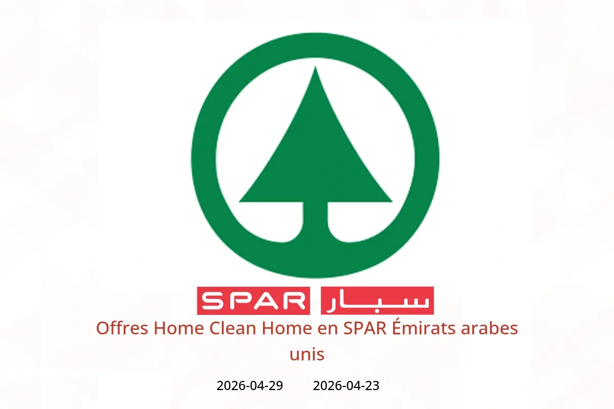 Offres SPAR Émirats arabes unis de 23 à 29 avril 2026 Offres Home Clean Home - SPAR - Émirats arabes unis - 23 avril 2026 – 29 avril 2026 - Page 1