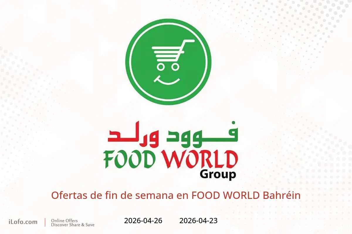 Ofertas de FOOD WORLD Bahréin de 23 a 26 abril 2026 Ofertas de fin de semana - FOOD WORLD - Bahréin - 23 abril 2026 – 26 abril 2026 - Página 1