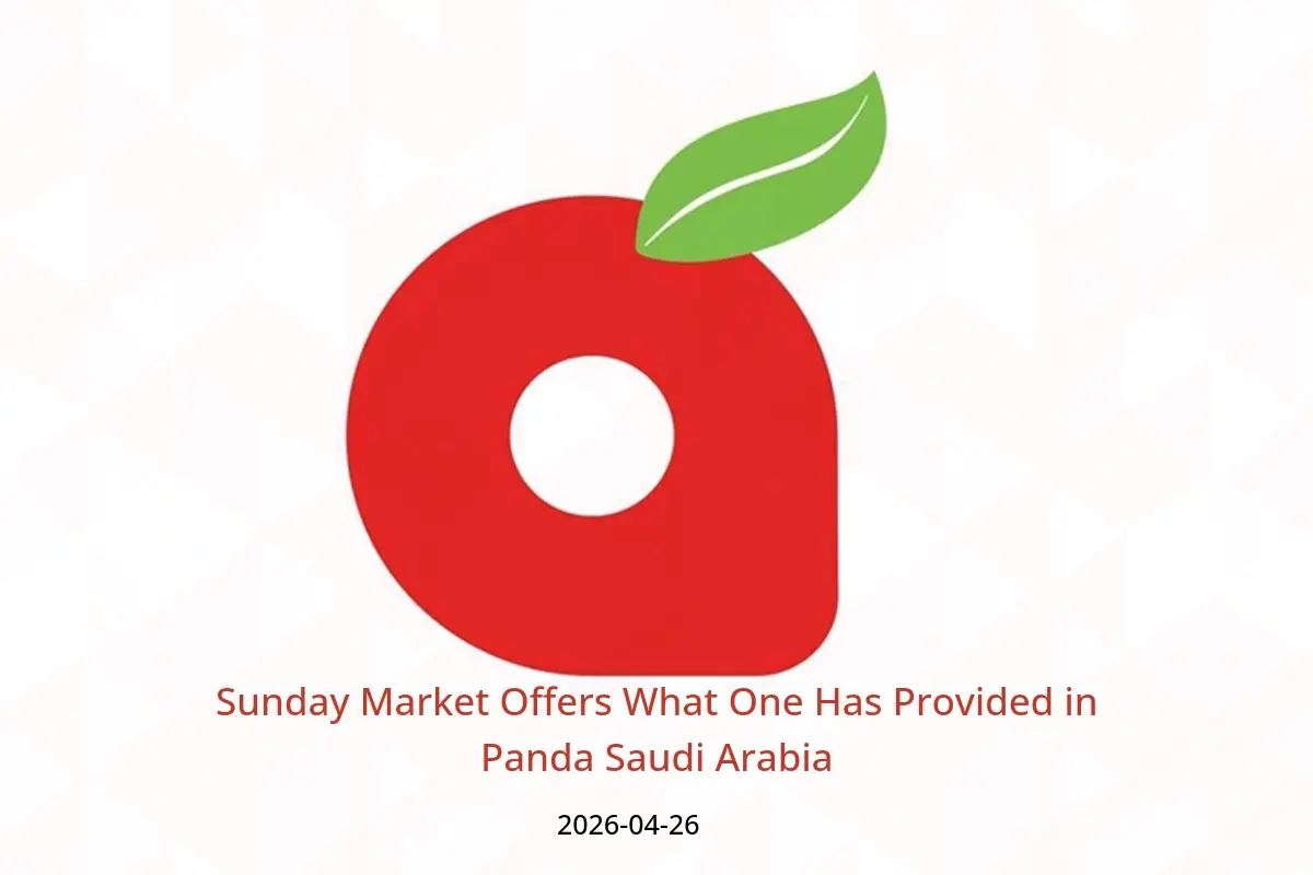 Panda Saudi Arabia offers Sunday، 9 Dhuʻl-Qiʻdah 1447 (Sunday 26 April 2026) Sunday Market Offers What One Has Provided - Panda - Saudi Arabia - 26 April 2026 – 26 April 2026 - Page 1
