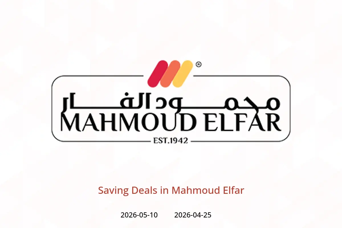 Mahmoud Elfar offers from 25 April to 10 May 2026 Saving Deals - Mahmoud Elfar - Egypt - 25 April 2026 – 10 May 2026 - Page 1