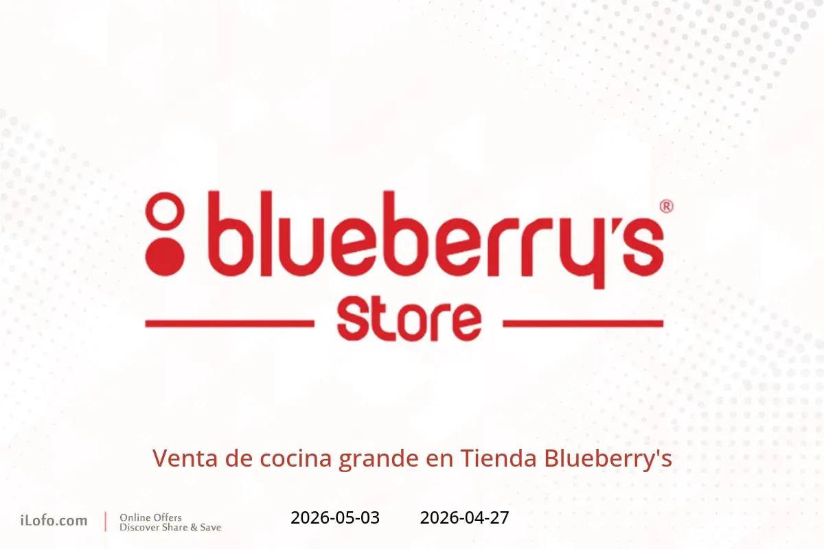 Ofertas de Tienda Blueberry's de 27 abril a 3 mayo 2026 Venta de cocina grande - Tienda Blueberry's - Oman - 27 abril 2026 – 3 mayo 2026 - Página 1