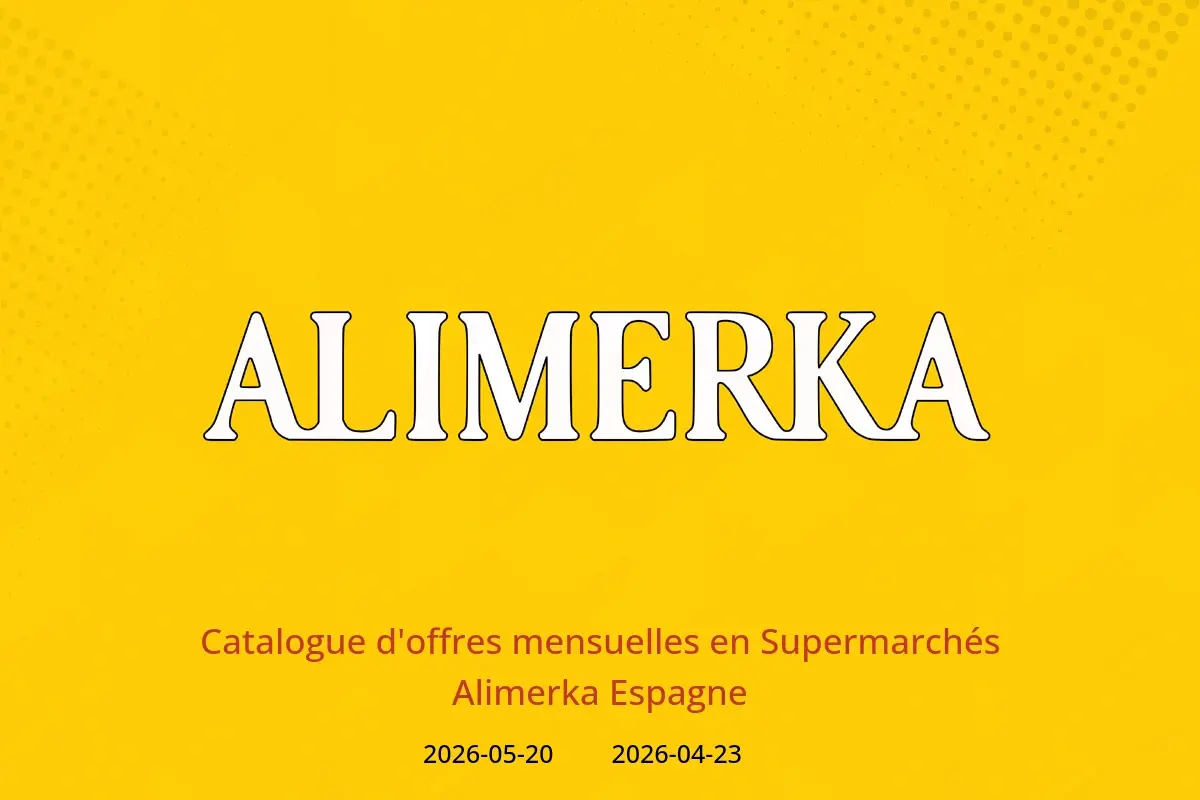 Offres ‎Supermarchés Alimerka‎ Espagne de 23 avril à 20 mai 2026 Catalogue d'offres mensuelles - ‎Supermarchés Alimerka‎ - Espagne - 23 avril 2026 – 20 mai 2026 - Page 1