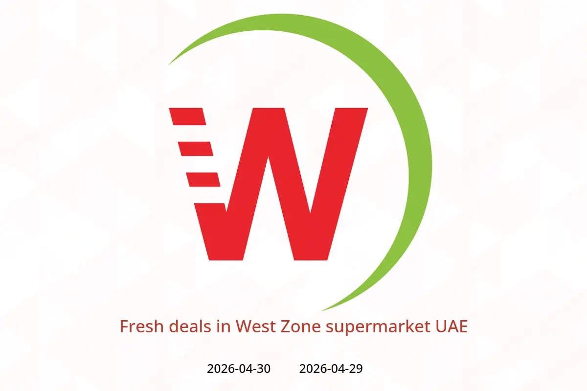 West Zone supermarket UAE offers from 29 to 30 April 2026 Fresh deals - West Zone supermarket - UAE - 29 April 2026 – 30 April 2026 - Page 1