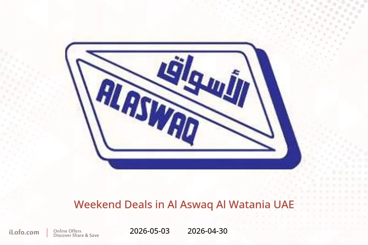 Al Aswaq Al Watania UAE offers from 30 April to 3 May 2026 Weekend Deals - Al Aswaq Al Watania - UAE - 30 April 2026 – 3 May 2026 - Page 1