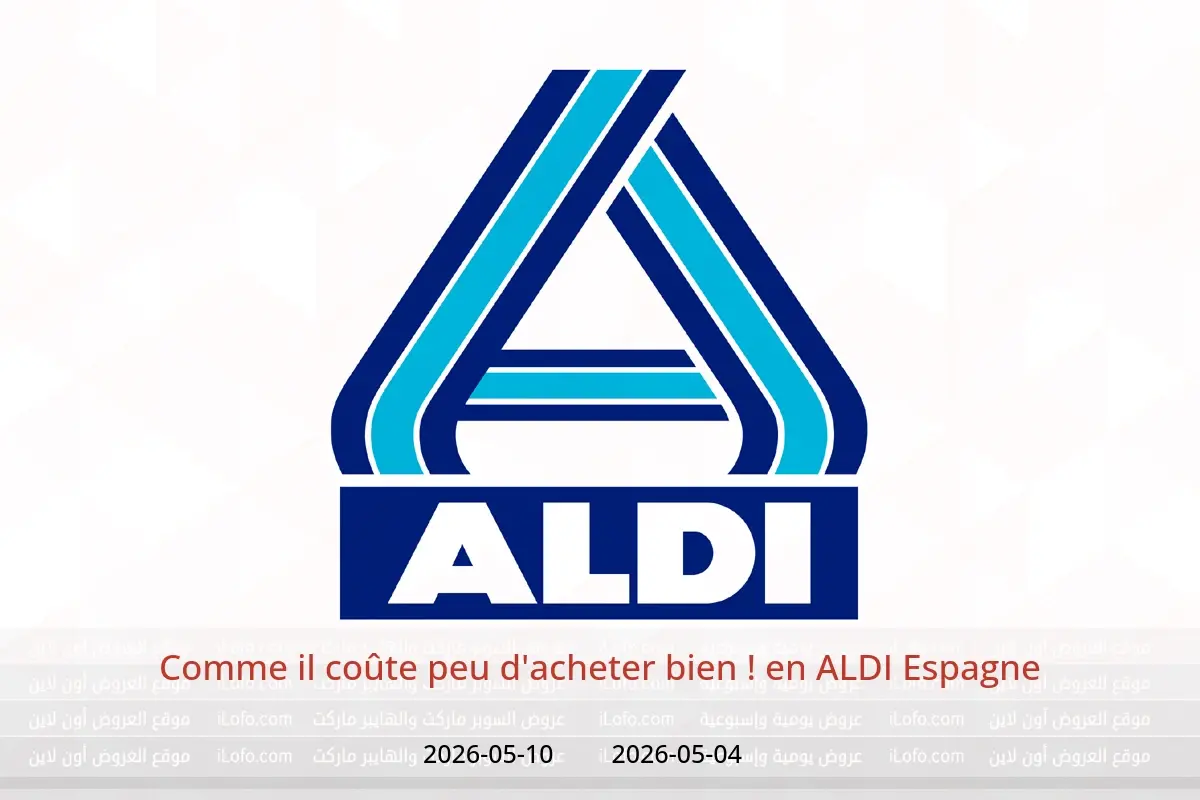 Offres ALDI Espagne de 4 à 10 mai 2026 Comme il coûte peu d'acheter bien ! - ALDI - Espagne - 4 mai 2026 – 10 mai 2026 - Page 1