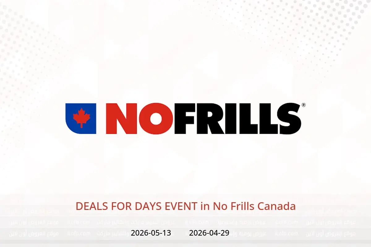 No Frills Canada offers from 29 April to 13 May 2026 DEALS FOR DAYS EVENT - No Frills - Canada - 29 April 2026 – 13 May 2026 - Page 1