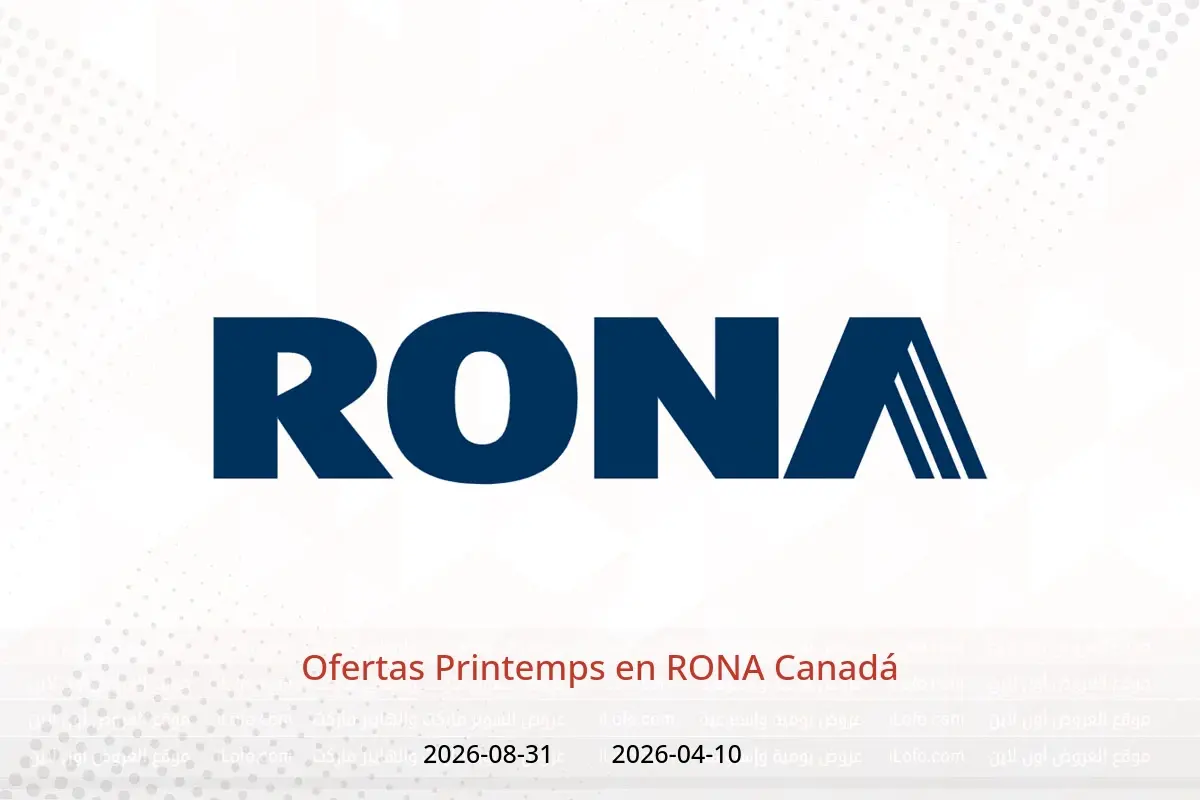 Ofertas de RONA Canadá de 10 abril a 31 agosto 2026 Ofertas Printemps - RONA - Canadá - 10 abril 2026 – 31 agosto 2026 - Página 1