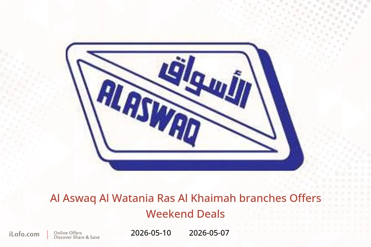 Al Aswaq Al Watania offers in Ras Al Khaimah from 7 to 10 May 2026 Weekend Deals - Al Aswaq Al Watania - UAE - 7 May 2026 – 10 May 2026 - Page 1