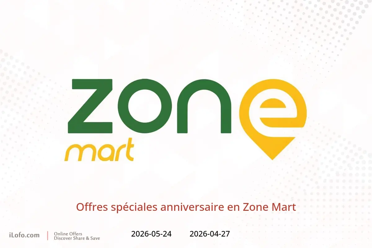 Offres Zone Mart de 27 avril à 24 mai 2026 Offres spéciales anniversaire - Zone Mart - Egypte - 27 avril 2026 – 24 mai 2026 - Page 1