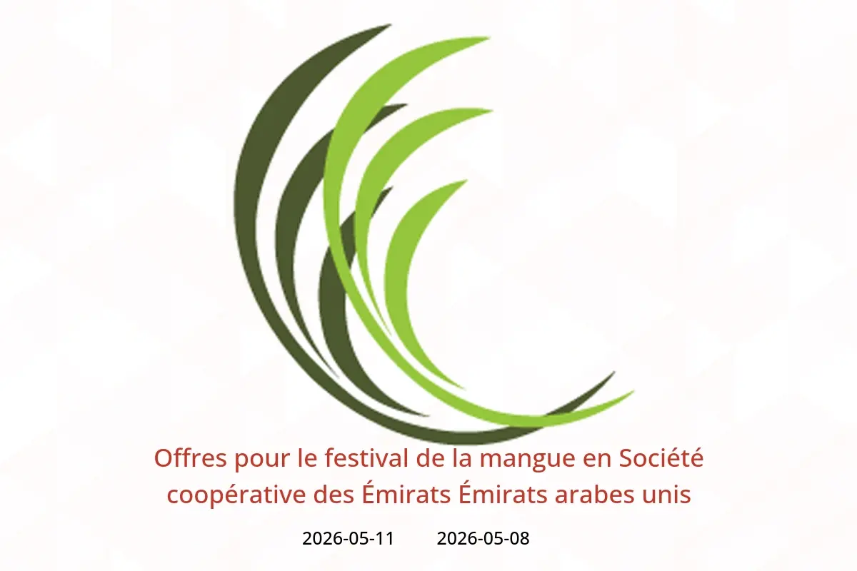 Offres Société coopérative des Émirats Émirats arabes unis de 8 à 11 mai 2026 Offres pour le festival de la mangue - Société coopérative des Émirats - Émirats arabes unis - 8 mai 2026 – 11 mai 2026 - Page 1