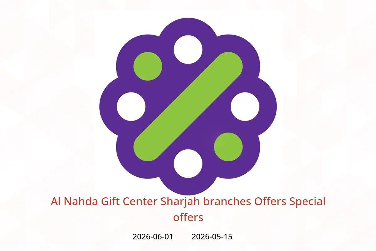 Al Nahda Gift Center offers in Sharjah from 15 May to 1 June 2026 Special offers - Al Nahda Gift Center - UAE - 15 May 2026 – 1 June 2026 - Page 1