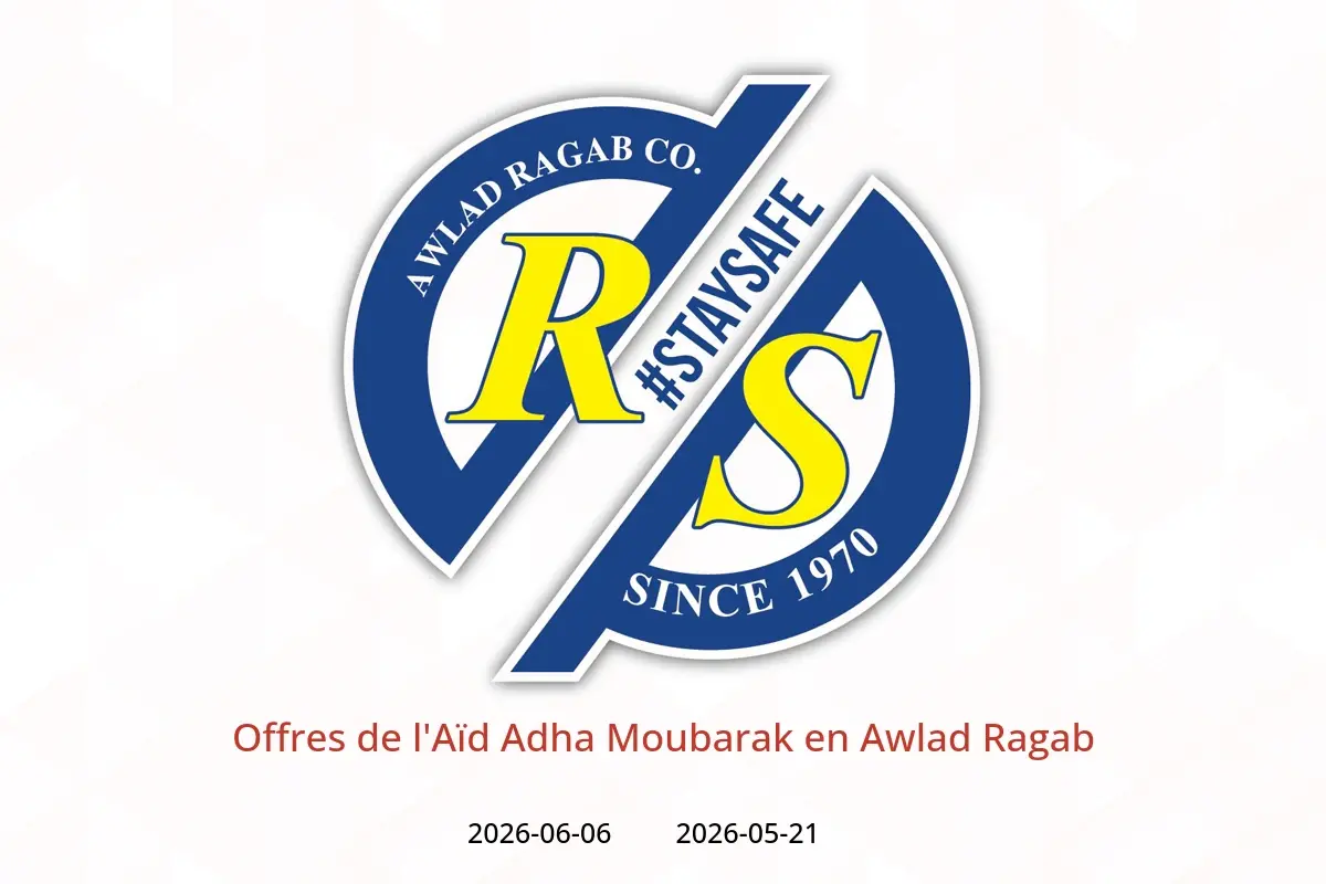Offres Awlad Ragab de 21 mai à 6 juin 2026 Offres de l'Aïd Adha Moubarak - Awlad Ragab - Egypte - 21 mai 2026 – 6 juin 2026 - Page 1