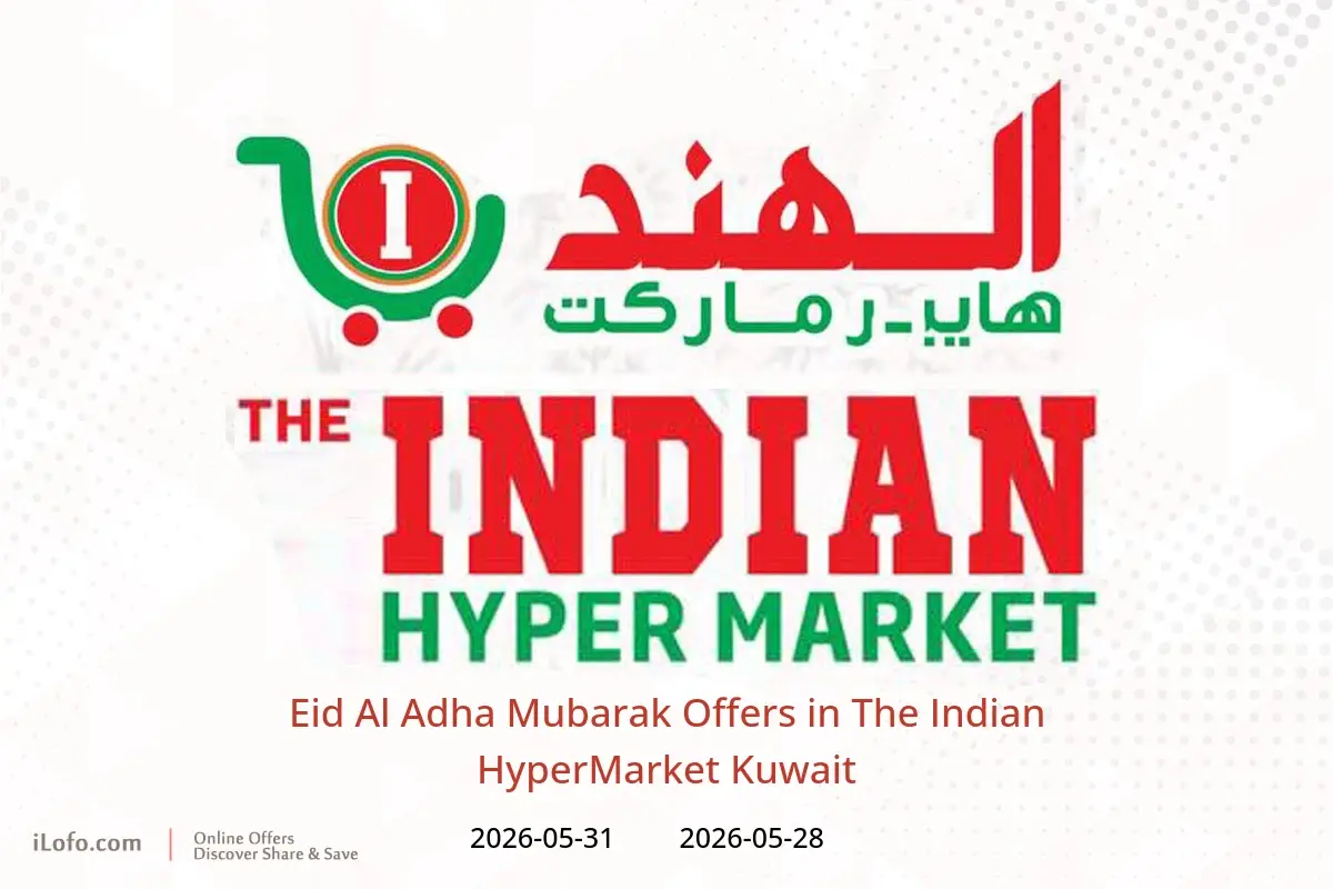 The Indian HyperMarket Kuwait offers from 28 to 31 May 2026 Eid Al Adha Mubarak Offers - The Indian HyperMarket - Kuwait - 28 May 2026 – 31 May 2026 - Page 1