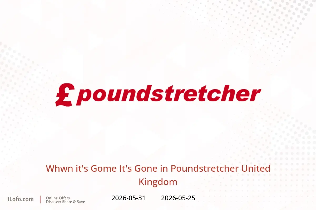 Poundstretcher United Kingdom offers from 25 to 31 May 2026 Whwn it's Gome It's Gone - Poundstretcher - United Kingdom - 25 May 2026 – 31 May 2026 - Page 1