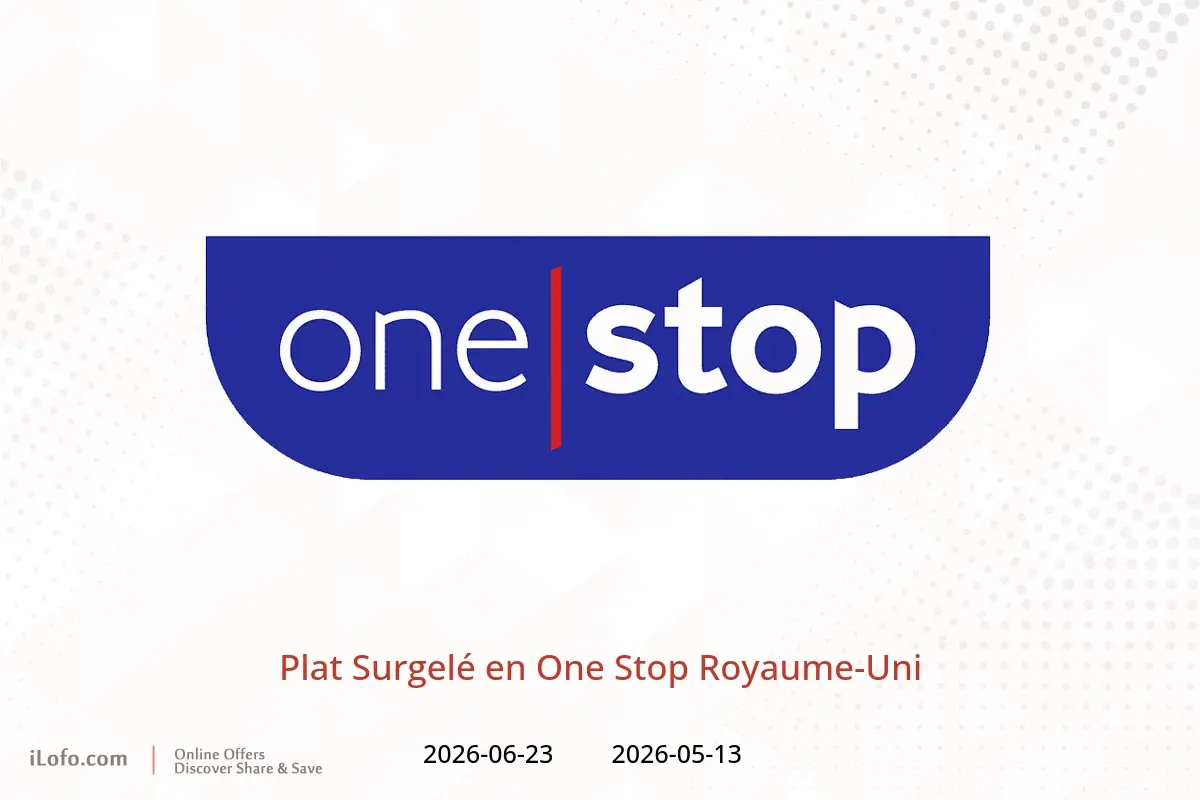 Offres One Stop Royaume-Uni de 13 mai à 23 juin 2026 Plat Surgelé - One Stop - Royaume-Uni - 13 mai 2026 – 23 juin 2026 - Page 1