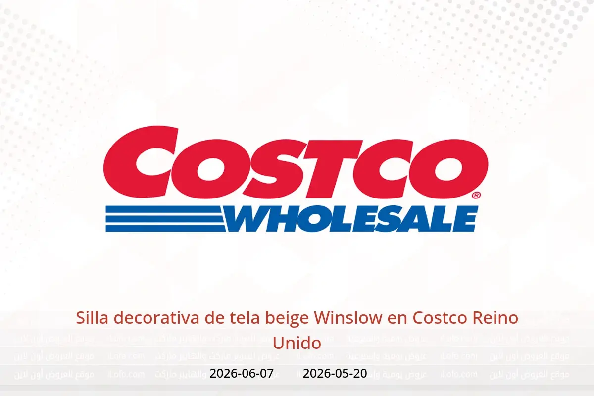 Ofertas de Costco Reino Unido de 20 mayo a 7 junio 2026 Silla decorativa de tela beige Winslow - Costco - Reino Unido - 20 mayo 2026 – 7 junio 2026 - Página 1