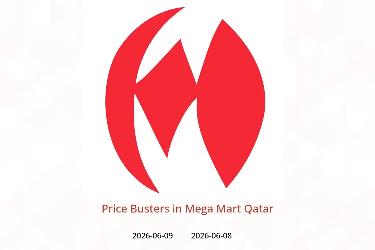 Mega Mart Qatar offers from 8 to 9 June 2026 Price Busters - Mega Mart - Qatar - 8 June 2026 – 9 June 2026 - Page 1
