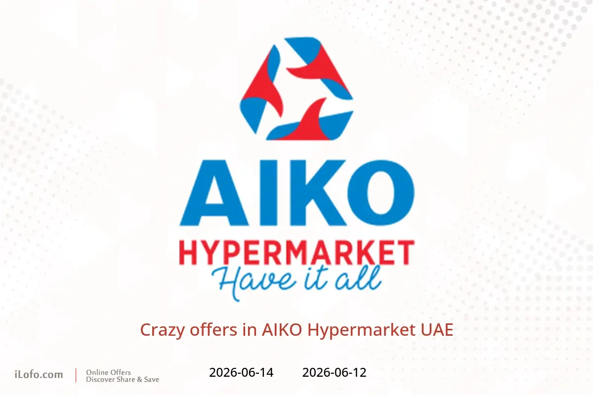 AIKO Hypermarket UAE offers from 12 to 14 June 2026 Crazy offers - AIKO Hypermarket - UAE - 12 June 2026 – 14 June 2026 - Page 1