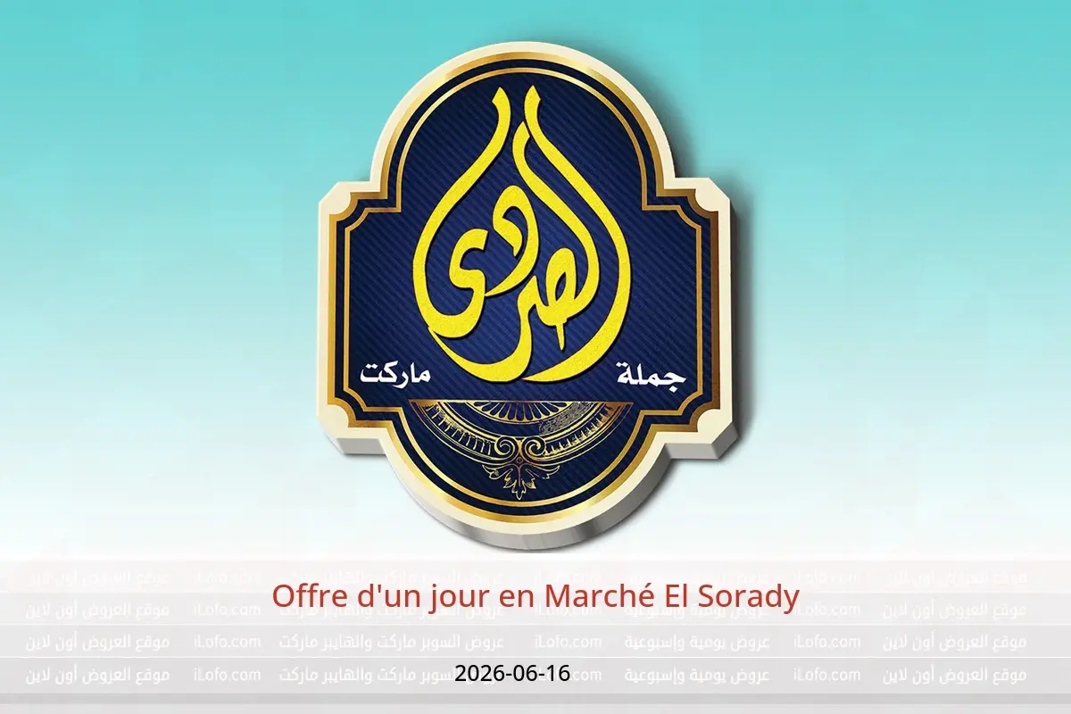 Offres Marché El Sorady seulement mardi 16 juin 2026 Offre d'un jour - Marché El Sorady - Egypte - 16 juin 2026 – 16 juin 2026 - Page 1
