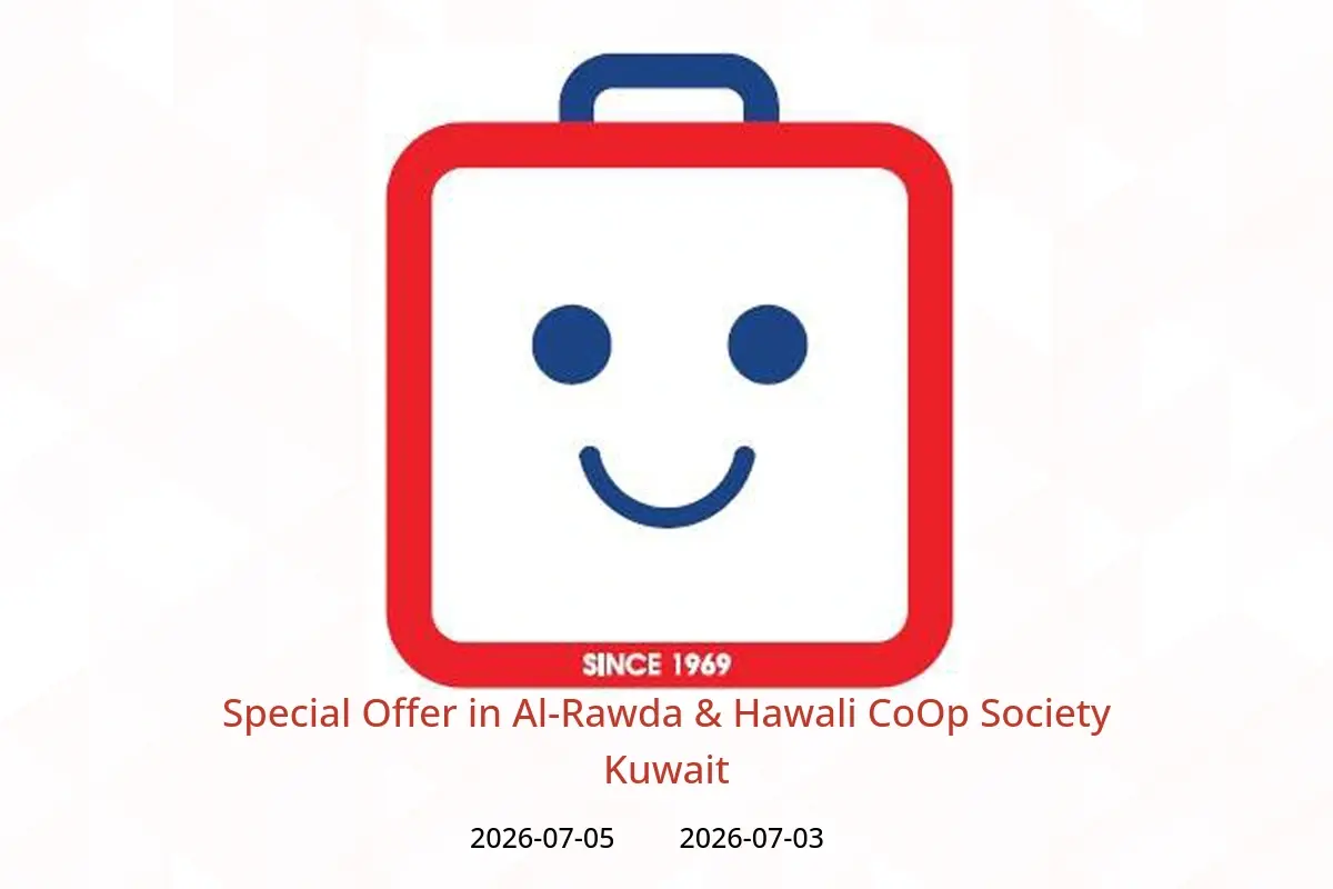Al-Rawda & Hawali CoOp Society Kuwait offers from 3 to 5 July 2026 Special Offer - Al-Rawda & Hawali CoOp Society - Kuwait - 3 July 2026 – 5 July 2026 - Page 1