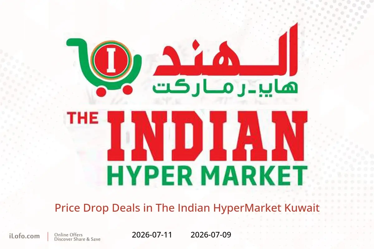 The Indian HyperMarket Kuwait offers from 9 to 11 July 2026 Price Drop Deals - The Indian HyperMarket - Kuwait - 9 July 2026 – 11 July 2026 - Page 1