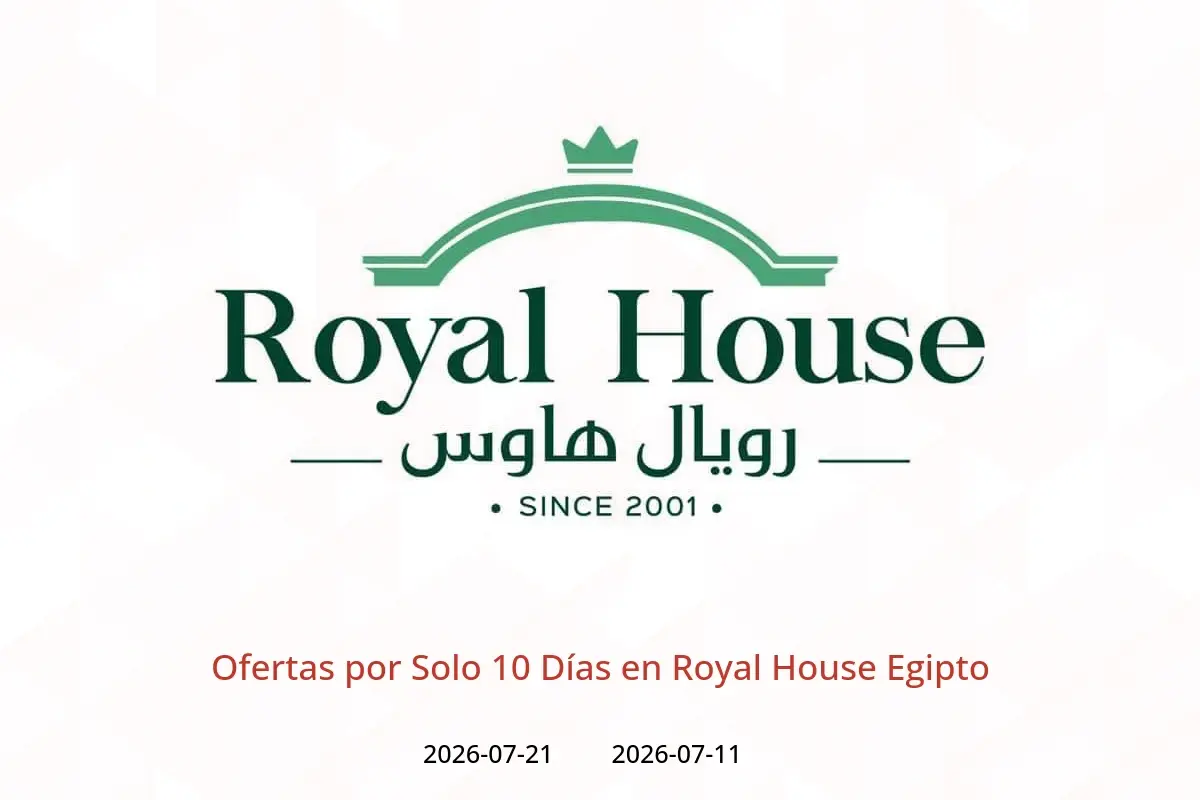 Ofertas de Royal House Egipto de 11 a 21 julio 2026 Ofertas por Solo 10 Días - Royal House - Egipto - 11 julio 2026 – 21 julio 2026 - Página 1